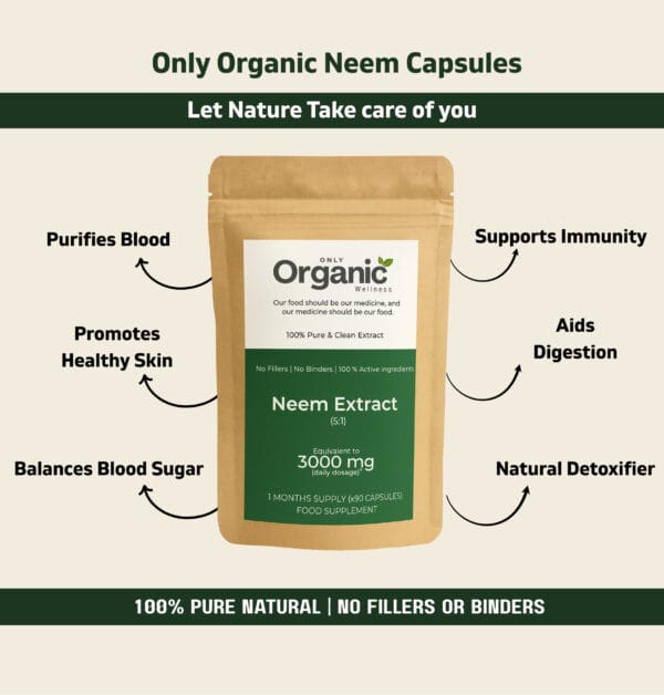 Neem Extract Capsules – 3000mg - Image 3